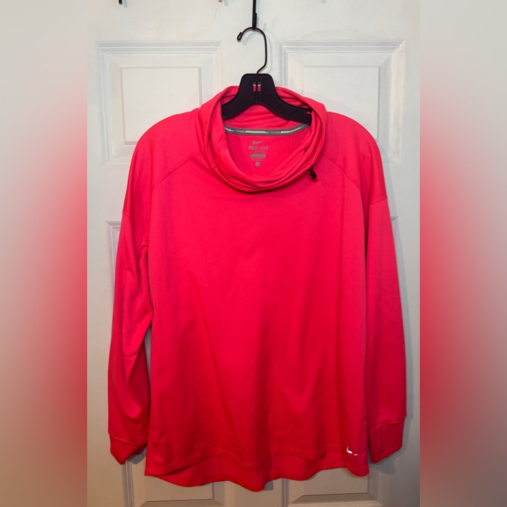 Nike Women's Bright Pink Cowl Neck Sweater